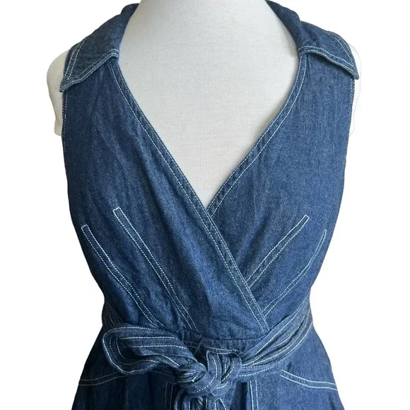Denim Midi Dress - Picture 3 of 9